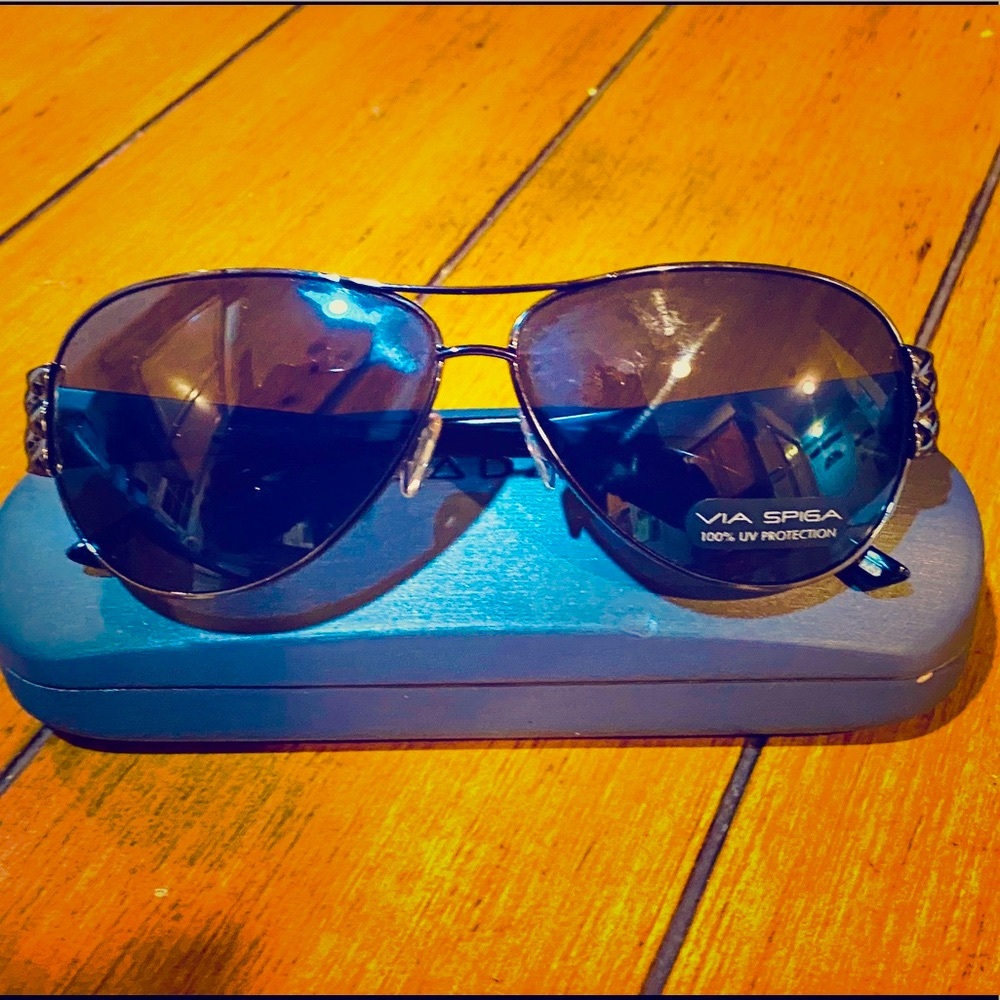 VIA SPIGA Aviator Sunglasses